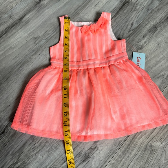 NWT- Cat & Jack Coral party dress - size 12 months - Picture 9 of 10